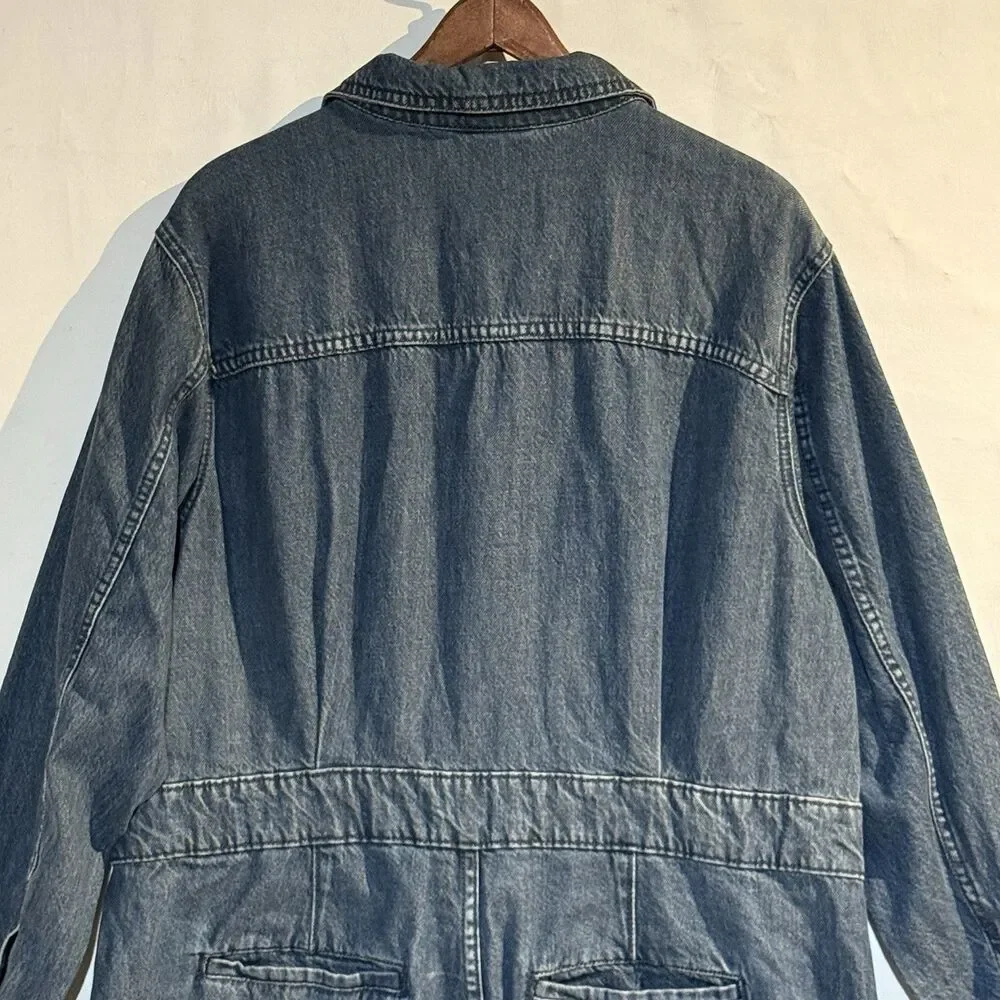 Women's Long Sleeve Denim Romper Universal Thread Size 17 NWT Blue - Picture 13 of 16